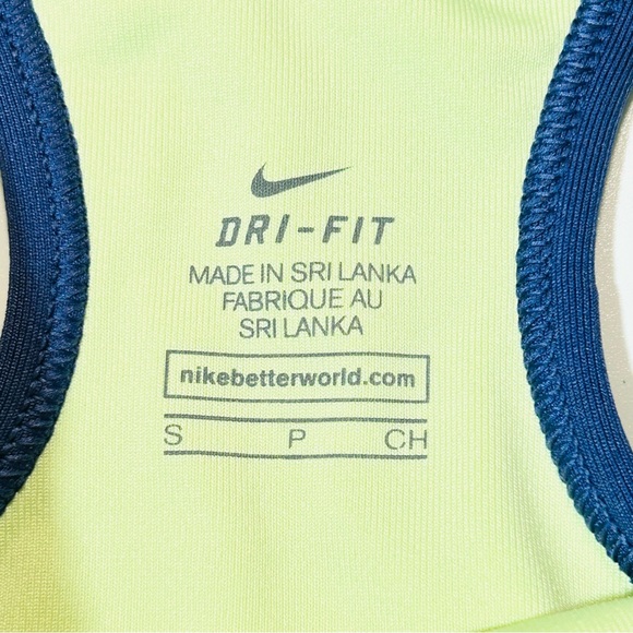 Nike sports bra Drifit Perforated Swoosh logo racer back sports bra women size S - Picture 3 of 5